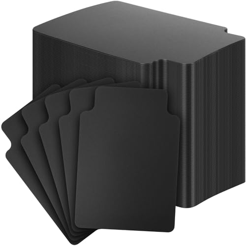 Homakover Tall Trading Card Dividers, 0.8MM Thick Polypropylene, Clear/Transparent, 50 Pack, Letter Size, 4.2 x 2.8 inches, Perfect for Top Loaders and Card Boxes