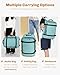Hynes Eagle Rolling Backpack 42L Backpack with Wheels Airline Approved Carry on Luggage Laptop Travel Suitcase Bag for Women Men Mint Green