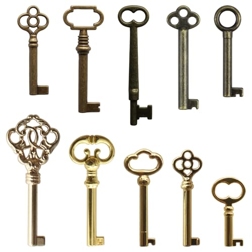 VIDABTE 10-Keys Universal Replacement Skeleton Keys Kit,Skeleton Key Set for