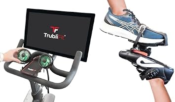 Dual Bike Fans with Phone Tray + Dual Function Toe Cages for Original Peloton Bike and Bike+ Bundle - Accessories for the Peloton Bikes
