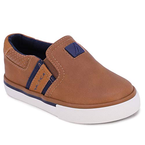 Nautica Tênis esportivo casual sem cadarço infantil – Akeley infantil (criança grande/criança pequen