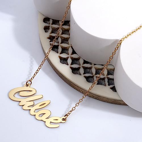 Picturesongold.com Custom Name Necklace For Women Personalized Name Necklace In Sterling Silver Or Gold Name Necklace Personalized With Any Name Or Word (Sterling Silver Script) #TOP6