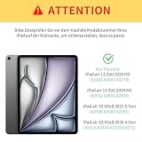 JKSML Etui do iPad Air 11 cali M4/M3/M2 (2026/2025/2024), iPad Air 5/4. generacji 10,9 cala (2022/2020) z uchwytem na rysik, składany stojak 5 w 1 w kształcie litery Y, przezroczyste, automatyczne