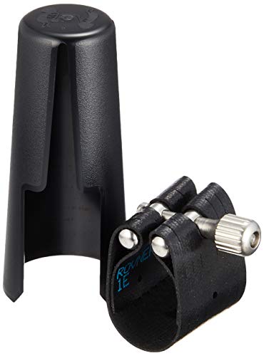 Rovner 1E Dark Ligature With Cap For Bb German String/Eb Clarinet, Nickel Fittings #TOP13