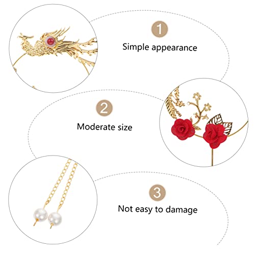 ABOOFAN 2 Pçs Cupcake Cartão De Dia Namorados Flor Jóias Pingente De Pérola Flores De Casamento Deco