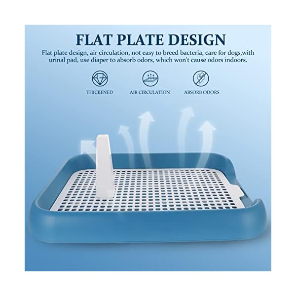 Mikikit Indoor Dog Potty, Dog Toilet Puppy Litter Box Puppy Potty Training Pet Training Toilet Grid with Column Indoor Potty System for Dogs Mikikit Indoor Dog Potty, Dog Toilet Puppy Litter Box Puppy Potty Training Pet Training Toilet Grid with Column Indoor Potty System for Dogs