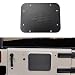 GZSJY Spare Tire Carrier Delete Filler Plate Tramp Stamp - Tailgate Vent-Plate Cover for 2007-2018 Jeep JK Wrangler & Unlimited (Laser Cut Slots)