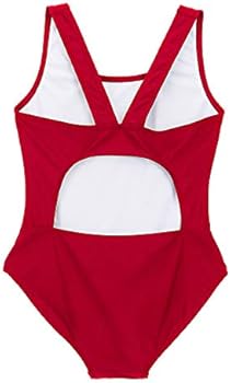 CHICTRY Badpak voor meisjes, Hawaïmotief, sportief, ruches