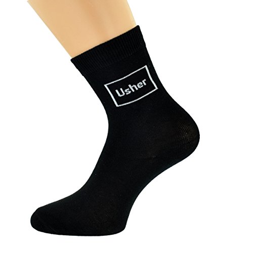 GTR Usher Wedding Black Woven Socks Small Childs/Boys UK 9-12 (X603)