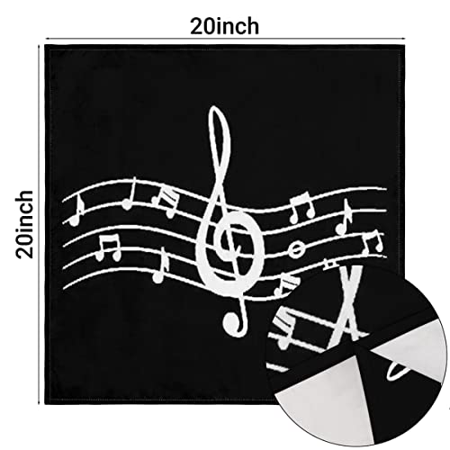 Servilletas de Tela Notación Musical Pack de 6 20x20 in miniatura 7