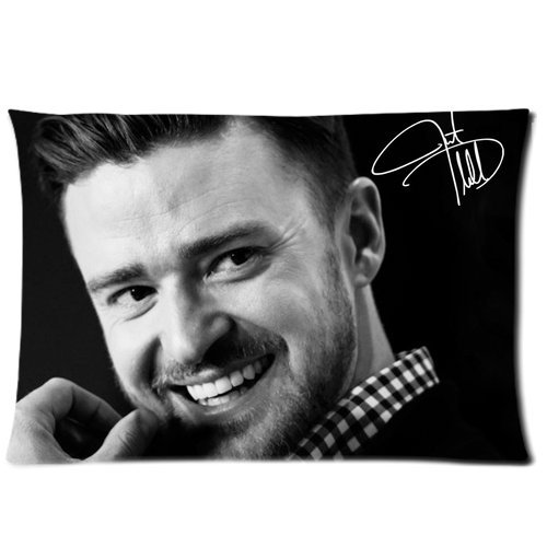 Tt-shop Soft Zippered Pillowcase Pillow case Cover 20 * 30 Inch (Twin Sizes) Justin Timberlake and Signature Fashion Design