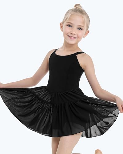 Gogokids Girls Athletic Dress, Sleeveless Girls Tennis Golf Dress with Shorts Pockets and Adjustable Straps for 3-12 Years2