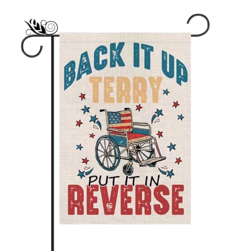 4th of July Garden Flag Double Sided For Outside USA Flag Patriotic Memorial Day Independence Day Funny Yard Outdoor Decorations 12.5x18 Inch