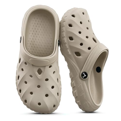 Image of KEMISANT Cushioned Clogs Mules for Men Garden Beach Water Fun-Lightweight | EVA Cushioned Footbed| Arch Support | Slip-resistant | Unisex