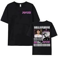Genérico Rapero Camiseta De Dellafuente Estampada De Manga Corta, Sencilla, De Media Manga, Unisex, para Parejas, Ropa Y2K (1 XS)