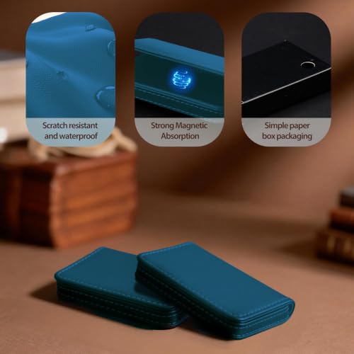 Image of Business Card Holder PU Leather with Magnetic Closure