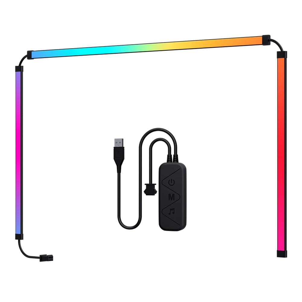 Gvvsjgdbis Gaming Lights Strip Monitor Backlight RGB LED Sync Light Strip Computer Smart PC Display DIY Decor for 34 Inch Monitor