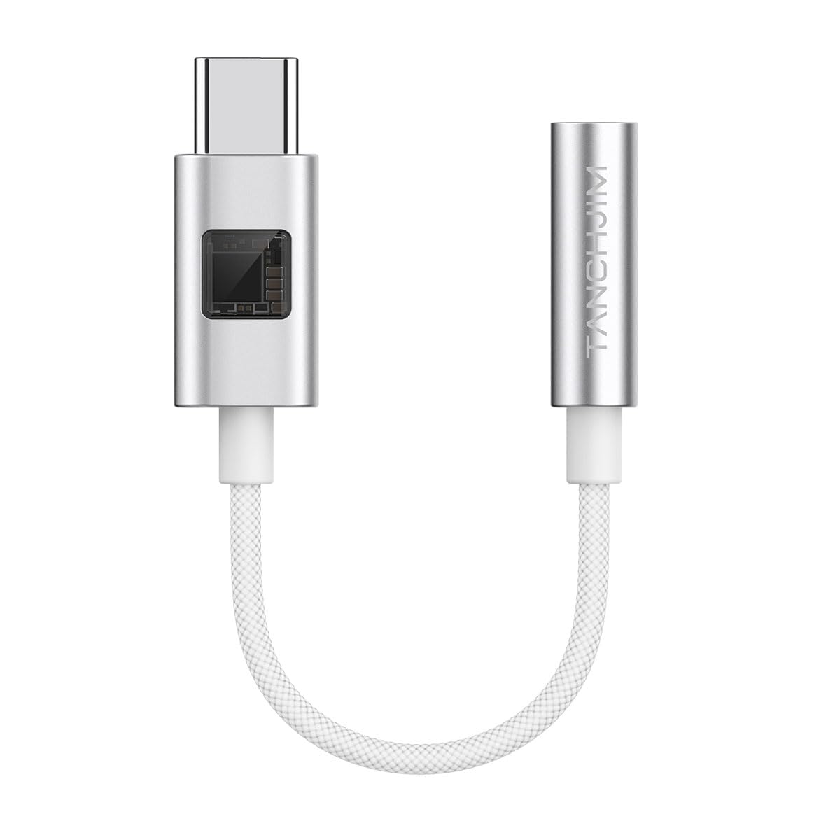 TANCHJIM STARGATE II Amplificatore per Cuffie Portatile, Adattatore Audio HiFi da Type-C a 3.5mm, DAC CS43191, Decodificatore 32Bit/384kHz e DSD64/128/256 con DSP per Smartphone, Tablet e PC