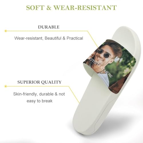 Jeireumteor Custom Slides Slippers Personalized Slippers Sandal Comfy Warm Slippers House Shoes Indoor Outdoor Gift For Women Men Slippers With Name And Photo4