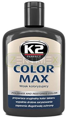 ZentimeX Farbpolitur Tönungswachs Autopolitur Lackpolitur Wachs Poliermittel Autolack Farbbrillanz Tiefglanz kolorisierend 200ml Black SCHWARZ