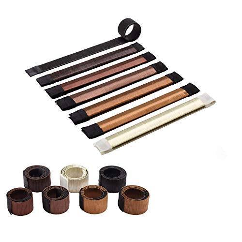 7 Pcs Bun Maker French Twist Hair Donut Fold Wrap Snap Disk Hair Fashion Bun Hair Styling Hair Donut Magic DIY Beauty Tool for Woman Girl Ladies with 7 Shades