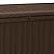 Keter Borneo 110 Gallon All Weather Weatherproof Rattan Wicker Resin Outdoor Backyard Patio Porch Deck Organization Storage Box Bench, Brown (2 Pack)