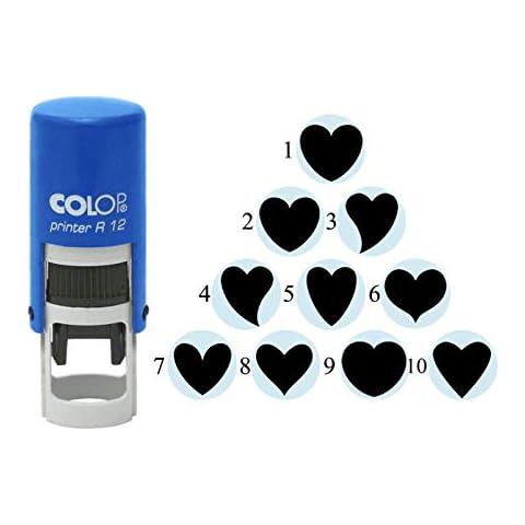 Sello de goma autoentintable Corazón Diseño Cover