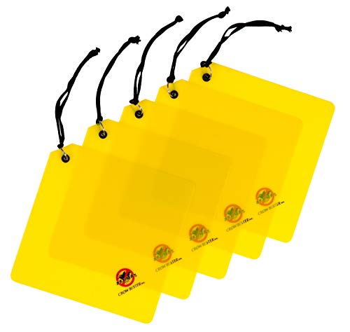 カラスバスター カラスよけ 撃退グッズ 【200型(20x20cm)x5枚セット】国内製造 吊るすのみ 燕の巣守りにも効果的 簡単設置 特許有 鳥害対策 カラス対策 カラスよけグッズ