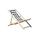 Camping Klappstuhl Strandkorb, Klappbarer Strandkorb Aus Massivem Holz Aus Segeltuch Stuhl for Die Mittagspause Stuhl Im Freien Tragbarer Stuhl Begleitstuhl Aus Holz Lazy Chair (Color : B)
