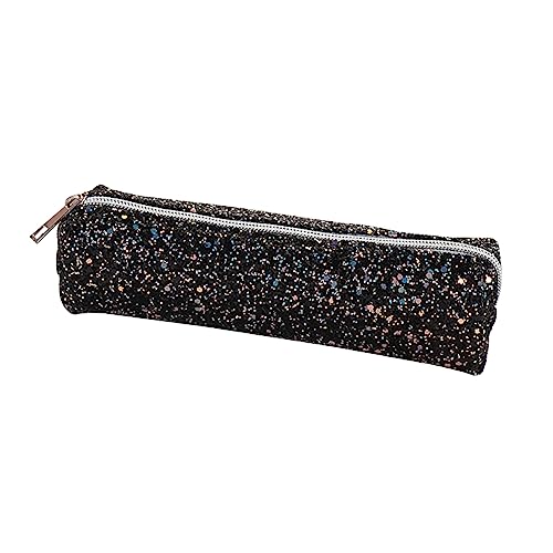 Trousse à Crayons à Paillettes - Trousse à Crayons - Trousse à Fermeture éclair - Organiseur pour Fournitures Scolaires - Noir