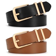 2pack-black+brown(gold Buckle)