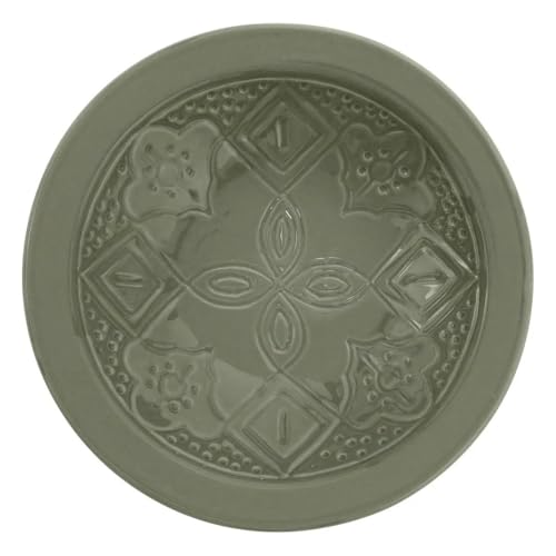 Secret de Gourmet - Lot de 6 Assiettes Creuses Faïence Sienna 23cm Vert Olive