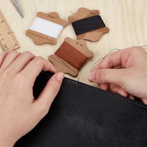 Hilos para coser cuero multicolor con kit de reparación miniatura 6