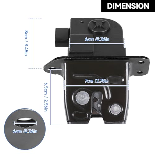 Image of Trunk Latch Lock Actuator Tailgate Door Latch Lock Actuator - Compatible for Hyundai Veloster 1.6L 2012-2017 - Replace Part 81230-2V000