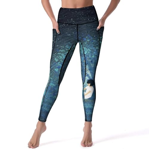 Legging femmes sport yoga Arbre À Filles taille haute fitness gym S