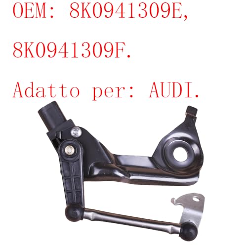 LithTor Headlight Level Sensor 8K0941309F Rear Left Height Sensor for Audi A4 B8 A5 8T RS5 S5 2007-2017 Car Body Height Headlamp Level Replacement