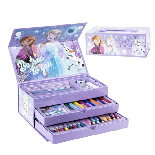 Disney Frozen Juego de Papelería, Incluye Lápices de Color,...