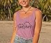 Hello Sunshine Women's Sleeveless Graphic Tank Tops, Pink, Large