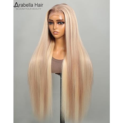 Miniatura 2 de Arabella Peluca de cabello humano con encaje frontal 10613 de 13 x 4, sin pegamento, peluca de encaje frontal 12A, densidad del 210%, cabello