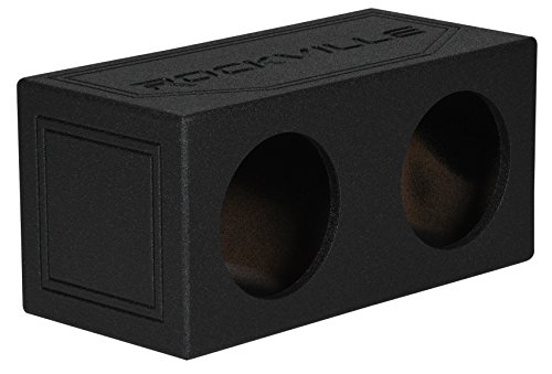 Rockville RD10B Dual 10” 1.0 cu.ft. Bedlined Sealed Subwoofer Enclosure Sub Box