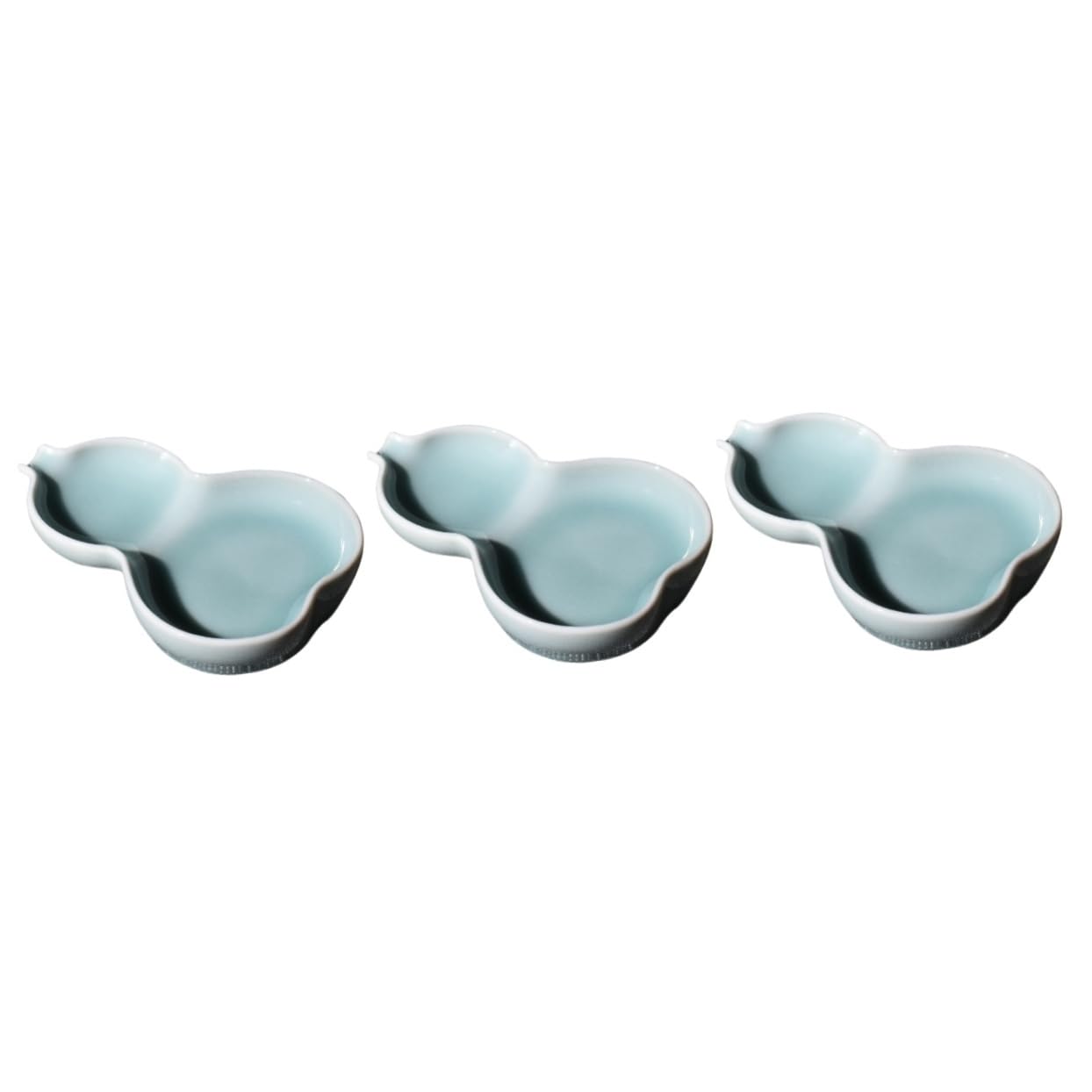 3stücke Gourd Shape Wasser Tintenteller Für Chinesische Kalligrafie Praktische Und Kreative Ink Dish Für Kalligrafie-zubehör Und Studentennutzung Leicht Und Tragbar