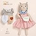 Golray Portable Dress Up Plush Doll Set with Storage Case, Cat & Dog Stuffed Animal Toys, Doll Clothes with Wooden Hangers & Suitcase Wardrobe Travel-Ready Toy Organizer, Gifts for Girls Ages 3+