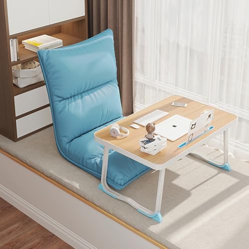 Fauteuil de jeu au sol bleu et canapé inclinable à 6 positions