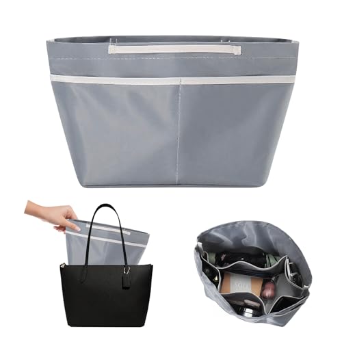 Innentaschen für Handtaschen，multifunktional Kosmetik Taschenorganizer 35 * 21 * 16CM maschinenwaschbar Aufbewahrungstasche für den Innenbereich Innentaschen für Handtaschen