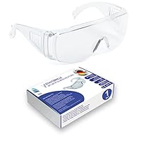 kela 1er Pack Schutzbrille P1S1 I 100% Made in Germany | splitterfreie Arbeitsschutzbrille mit Anti Fog- und UV-Beschichtung I leicht und transparent I Überbrille für Brillenträger Sportbrille