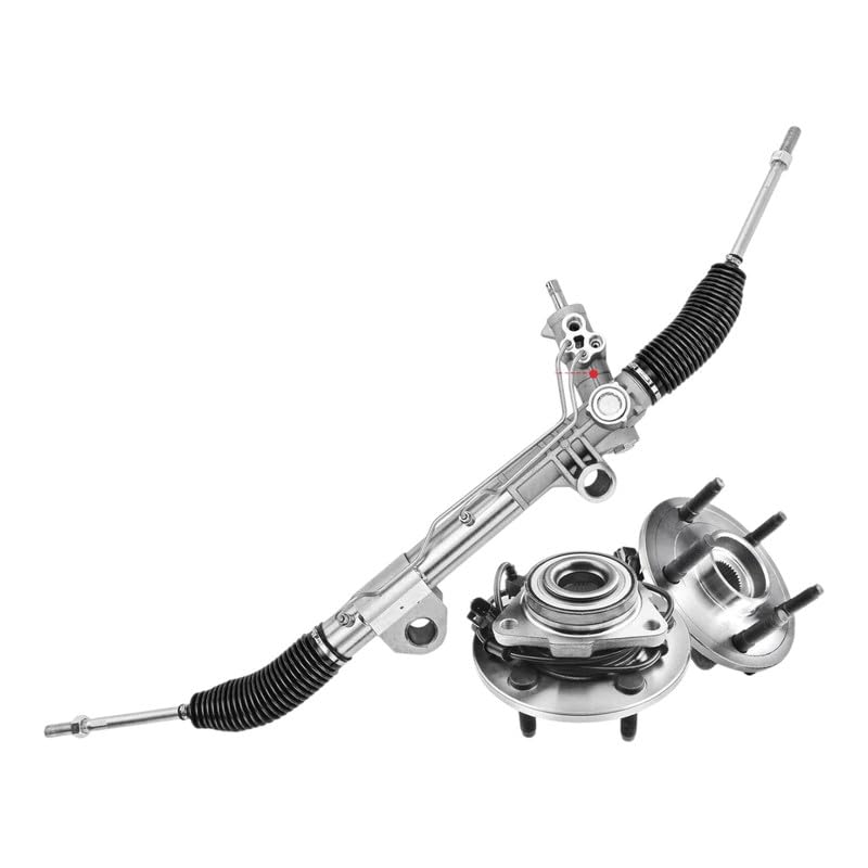 Replacement Parts for 3X Rack and Pinion&Hub Bearing Kit for Dodge Ram 1500 2002 2003 2004 2005 4WD Mod-A58PP-32798