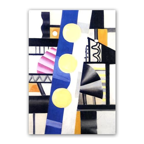 Décoration murale moderne avec cette toile abstraite 40x56cm motif mécanique