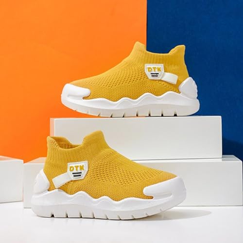 IWIHMIV Toddler Boy Sneakers Girls' Athletic Shoes Boys Slip On Shoes Tennis Shoes Lightweight Breathable Casual Walking Shoes3