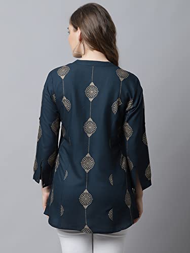 Image of Pistaa's Women's Viscose Relaxed Fit Short Kurti