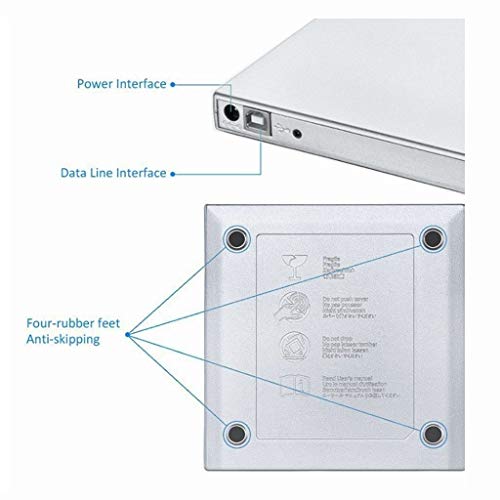 Lecteurs CD externe USB 2.0 drive slim CD VCD ROM rewriter burner PC - 5